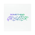 Car Magnet — "Something Greater" Gradient Script Inspirational Sticker
