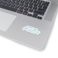 Something Greater Vinyl Sticker — Inspirational Gradient Kiss-Cut Decal for Laptops & Journals